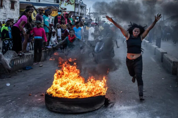 Police fire tear gas as violence erupts in Madagascar protests