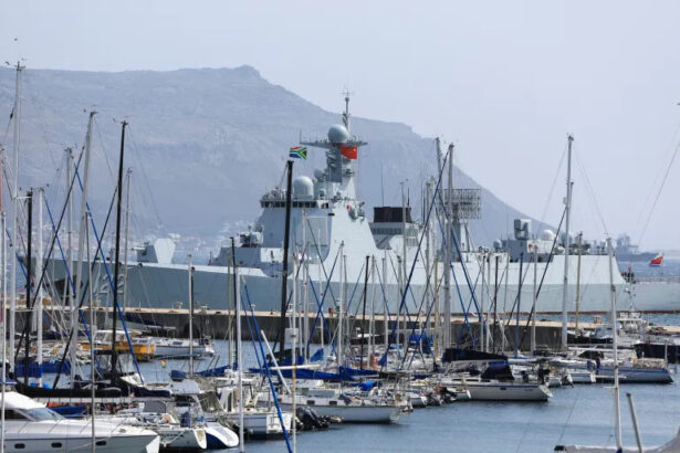 Chinese, Russian and Iranian warships arrive for drills in South Africa