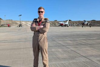 One beer, bed, then back on duty – the British pilot who made RAF history shooting down drones