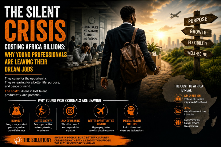 The Silent Crisis Costing Africa Billions: Why Young Professionals Are Leaving Their Dream Jobs